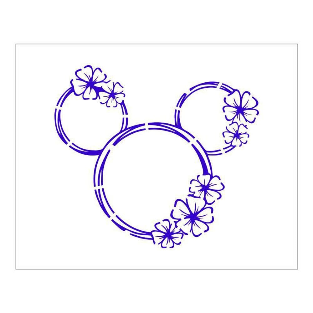 Stencil Tamako Floral - 20X25Cm - Ref B261