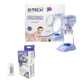 Kit Bomba Tira Leite Eletrica + Termometro Infantil G-tech