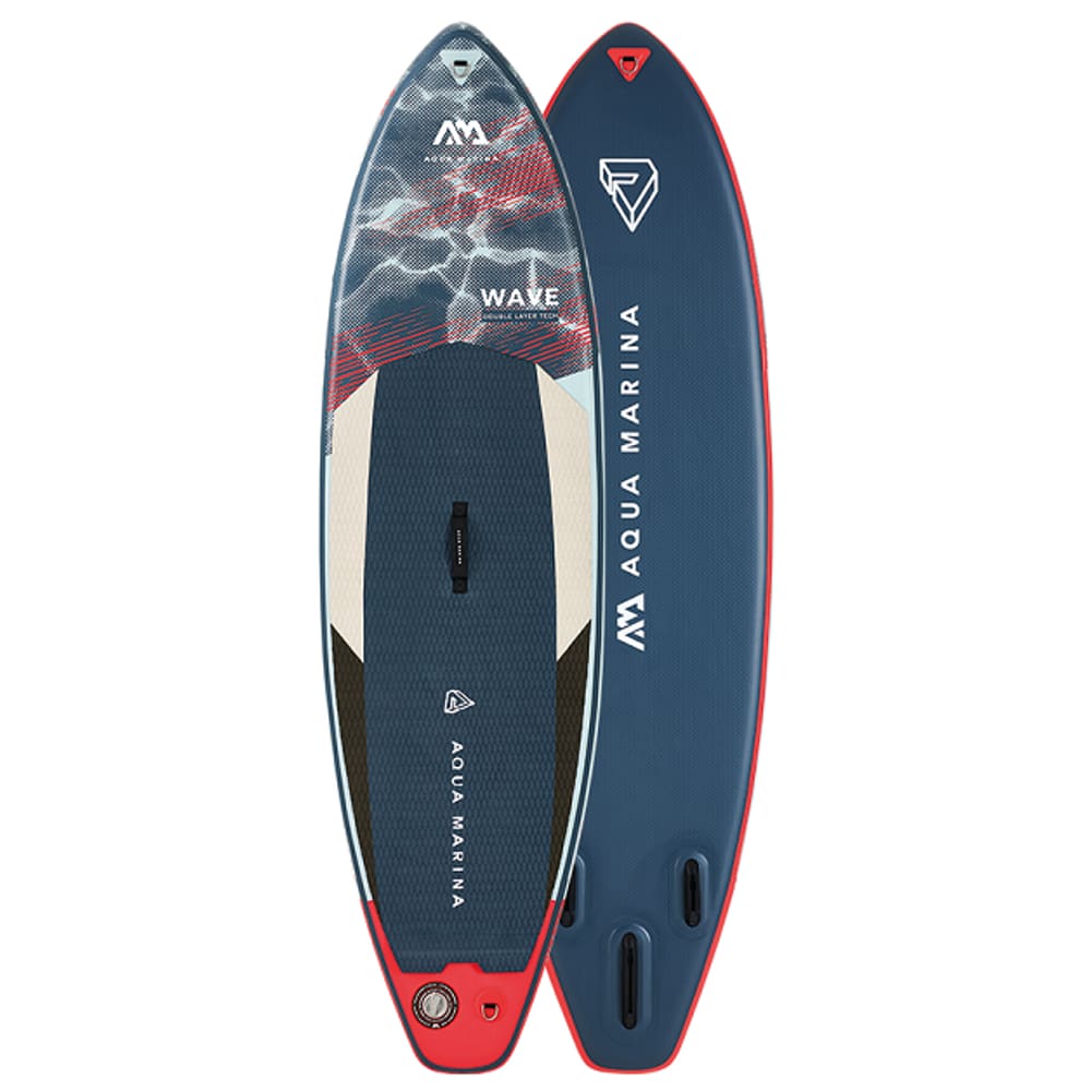 Prancha Surf inflável Wave 2022 Aqua Marina - 2.65m/10cm - Com leash