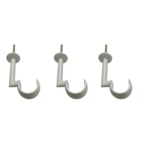 Suportes Teto Para Varão Cortina 28mm Branco kit 3 pçs