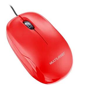 Mouse Box Óptico 1200Dpi Usb Vermelho - Mo292