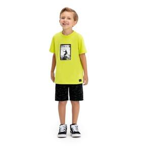 Conjunto de camiseta manga curta summer tropical com bermuda moletinho Have Fun