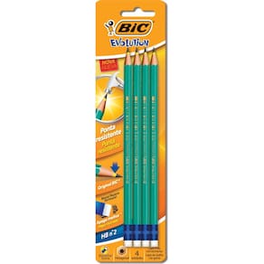 Bic Lapis preto  sextavado  Evolution 2hb com Borracha