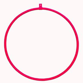 Lira Acrobática Circense Vermelha Lyra Redonda 90Cm