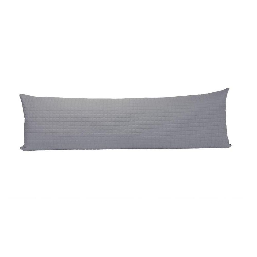 Porta Travesseiro Poliester Abraço Plaza 50Cmx150Cm Cinza