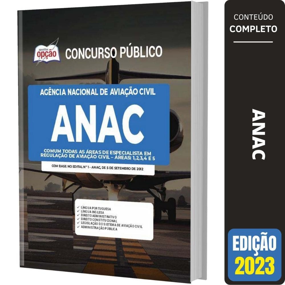 Apostila Anac 2023 - Comum Regulação De Aviação Civil