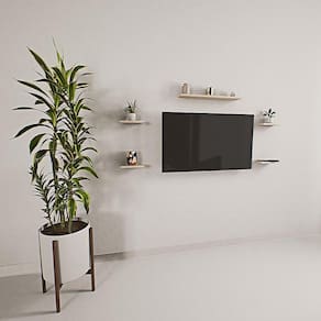 Prateleira Mini Rack Suspenso Pinus 09cm Largura