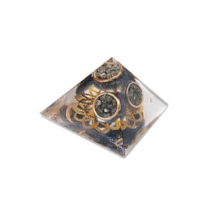 Orgonite Pirâmide 4Cm Superação Medos Trabalha Expectativa