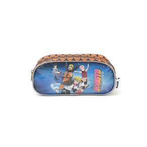Estojo Escolar Infantil Simples Boruto Laranja Luxcel