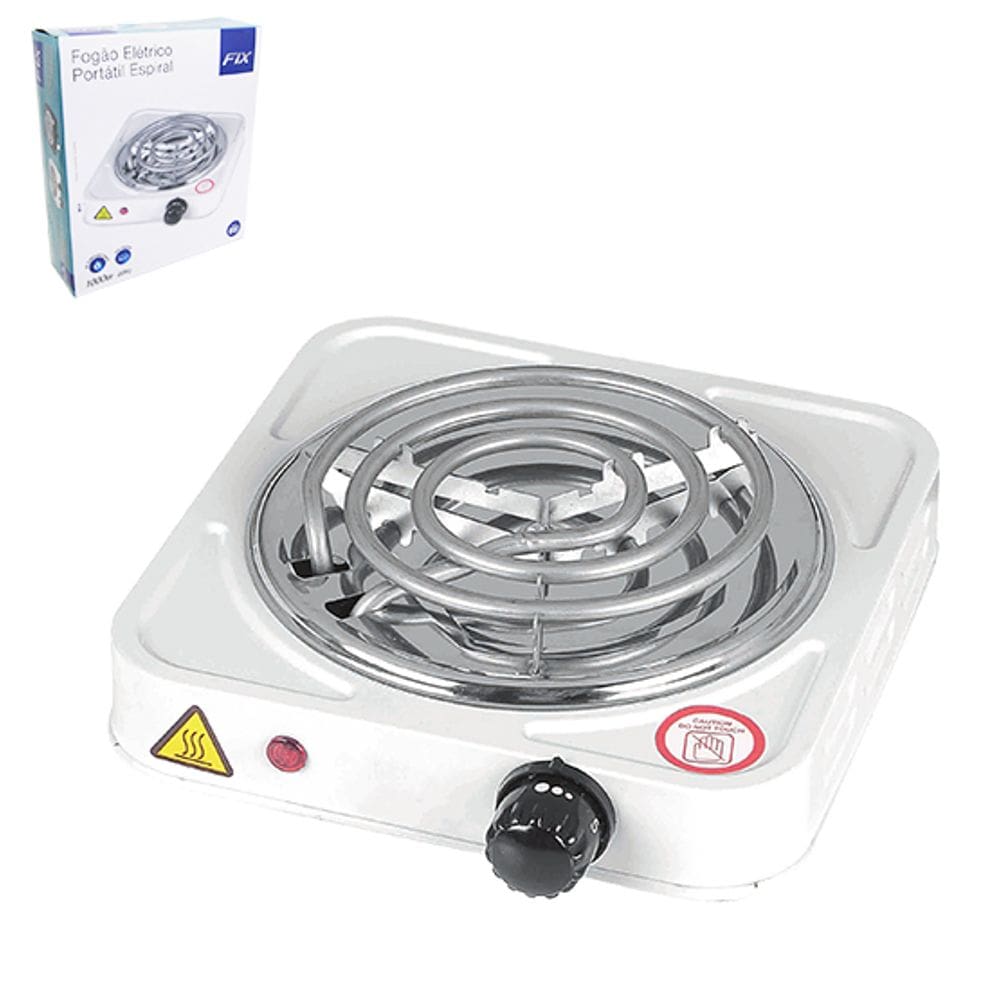 Fogareiro Fogao Eletrico Portatil Espiral 1 Boca 127v