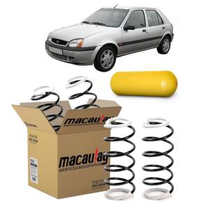 Par De Molas Gnv Traseira Ford Fiesta 1996 Ate 2002