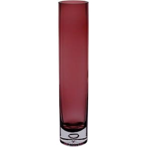 Vaso Decorativo Enfeite Casa Tubo Home&co Vidro 30x6x6cm Roxo