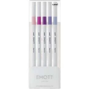 Caneta Uni-Ball Mitsubishi Emott N.7 Floral Colors Com 5