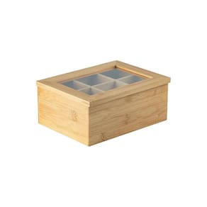 Organizador De Chá Com 6 Divisórias Sense 21,5x16cm Ou