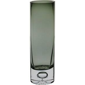 Vaso Decorativo Enfeite Casa Tubo Home&co Vidro 20x6x6cm Fume