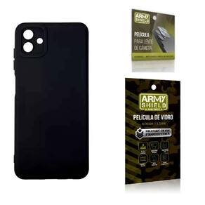 Capa Preta Galaxy A14 + Película 3D + Película De Câmera