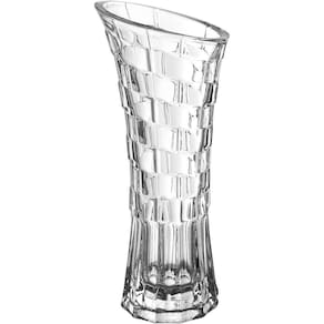 Vaso Decorativo Enfeite Casa Floreiro Home&co Vidro 24x10x10cm Transparente