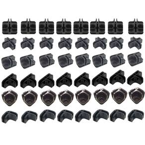Conectivos Conectores Casulo P Balcão Vidro / Tela Kit 48 Pç
