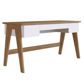 Escrivaninha 3 gavetas Trend Artesano 150 cm (largura) em MDP Hanover e Off White