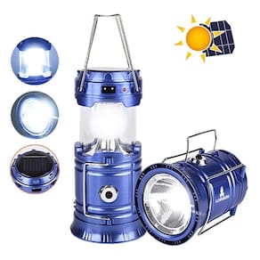 Lanterna Lampião Lorben 7 Leds Solar Bivolt + Entrada USB