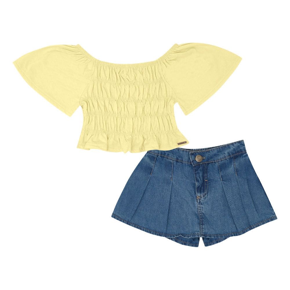 Conjunto -  Amarelo  - 49329-4