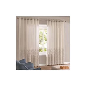 Cortina Bella Janela 300x230 cm Duplex Valencia Barrada Areia