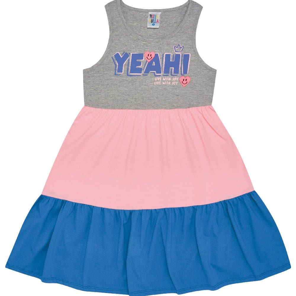 Vestido -  Mescla Cinza  - 48411-567