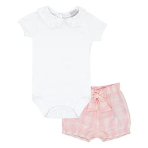 Conjunto Bebê Menina - Branco - 50518-3