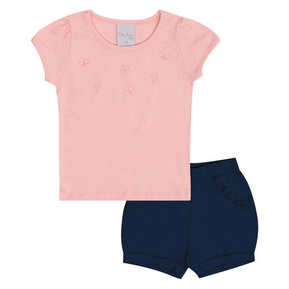 Conjunto Bebê Menina - Rose - 50517-11