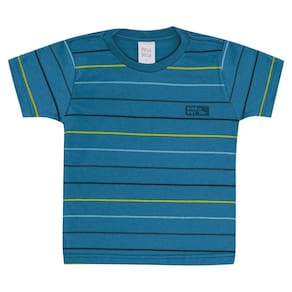 Camiseta Primeiros Passos Menino - Azul Cobalto - 50655-1316