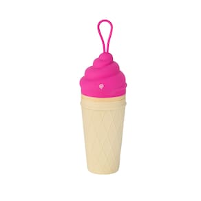 Estojo Silicone 1 Zíper BRW - Sorvete Tutti-frutti