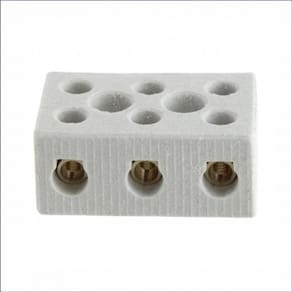 Conector Chuveiro Porcelana Tripolar 16Mm 50A 600V
