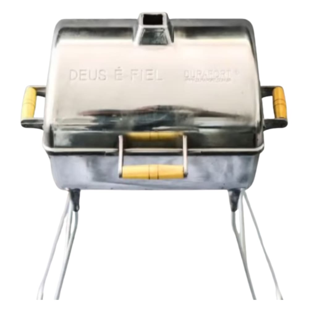 Churrasqueira alta A Bafo portátil Em Aluminio Fundido 50x41