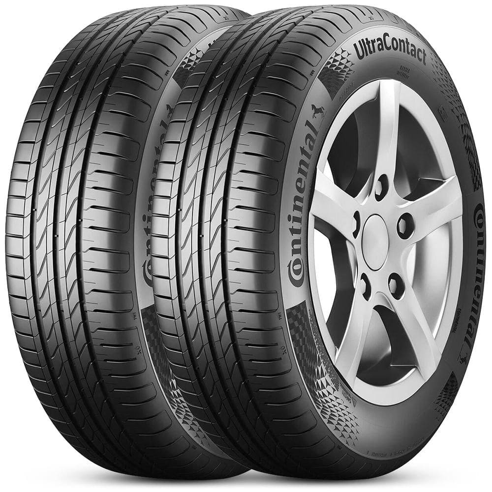 Kit 2 Pneu Aro 15 195/65R15 91H Ultracontact Continental
