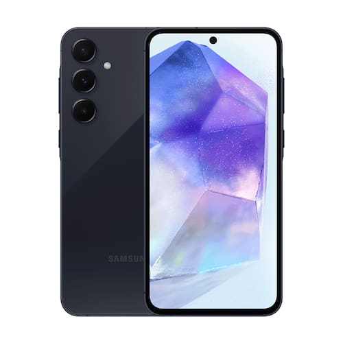 imagem-Smartphone Samsung Galaxy A55 5G, 128GB, 8GB RAM, Tela Super AMOLED 6.6" 120Hz Azul Escuro