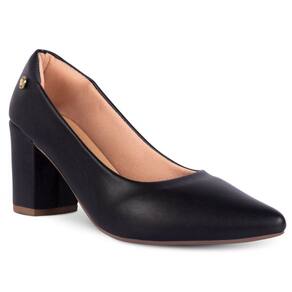Scarpin Feminino Salto Alto Grosso Sintético