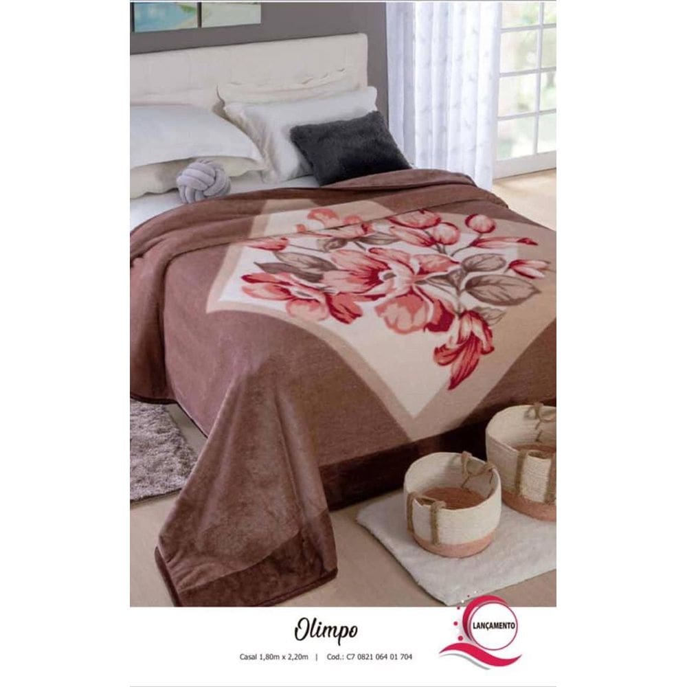 Cobertor Casal Jolitex Olimpo 180x220cm 100% Poliéster Macio