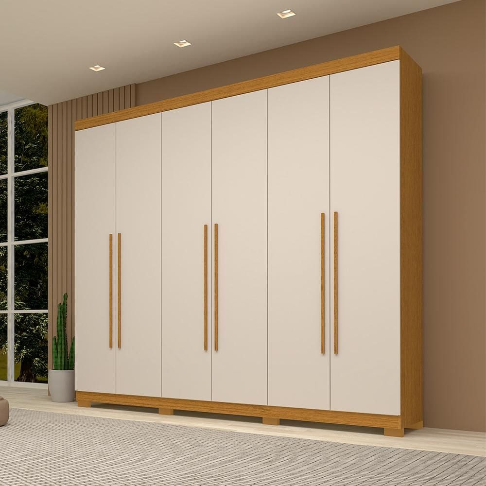 Guarda-Roupa Casal Itália 6 portas Linhamobília