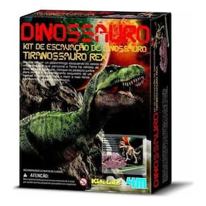Kit De Escavação Tiranossauro Rex Arquiologo 4m Kosmika