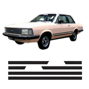 Friso Lateral Ford Del Rey 1982 A 1984 2 Portas Fino 1226A