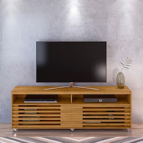 Painel Frizz Cross para TV de até 65 polegadas - Cumaru - Madetec