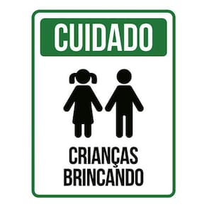 Kit 5 Placa Cuidado Crianças Brincando Verícone Ml73536X46