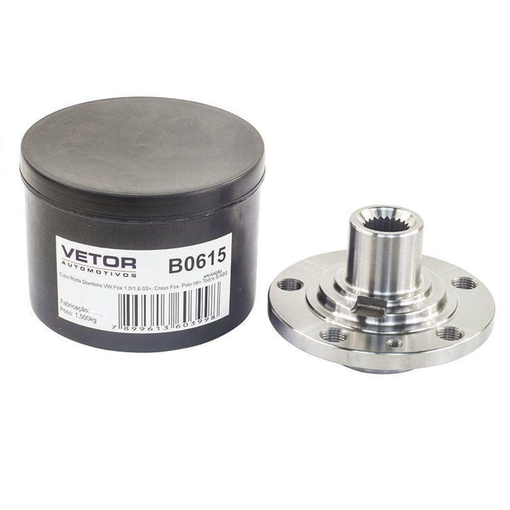 Cubo Roda Dianteira Vw Fox Crossfox Polo Spacecross Sem Abs