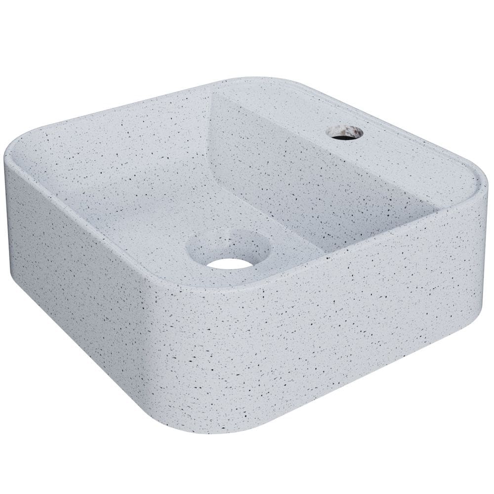 Cuba de Apoio Quadrada Para Banheiro Lavabo C01 QA31W Branco Granit - Lyam