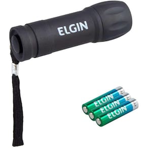 Lanterna Importada 09Led Com 3 Pilhas Aaa Elgin
