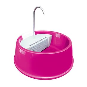 Fonte Bebedouro Gatos Cães Automático 110 V Rosa-Furacão Pet