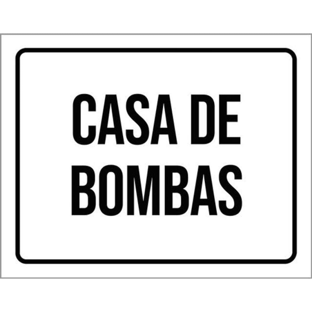 Kit 5 Placas Setor Casa De Bombas 36X46