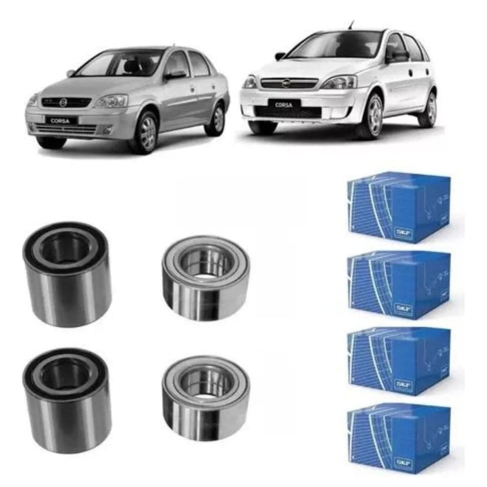 Kit Rolamento Roda Dianteira Traseira Corsa 02/12 Skf
