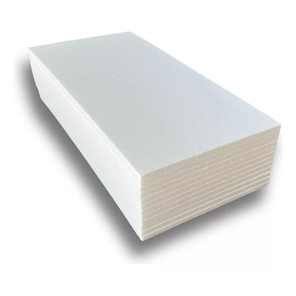 Placa Isopor 20Mm 50X100Cm 12 Unidades - Termo-Acústica