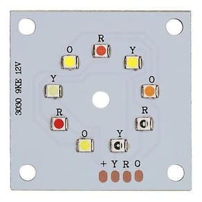 Placa De Led Para Reposição Multi Raio Derby Fx 9 Leds Rgbw